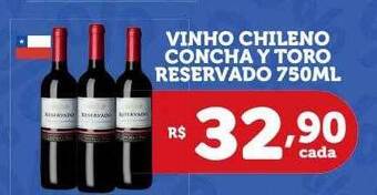 Vinho chileno concha y toro reservado