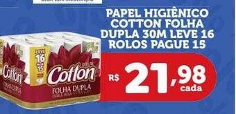 Bahamas Supermercados Papel higiênico cotton folha dupla oferta