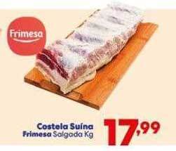 Barracão Supermercado Costela suína frimesa salgada kg oferta