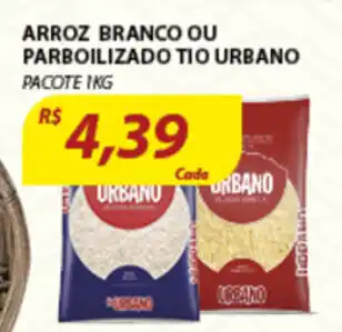 Assaí Atacadista Arroz Branco ou Parbollizado Tio Urbano 1kg oferta