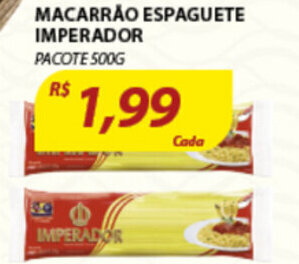 Assaí Atacadista Macarrao Espaguete Imperador 500g oferta