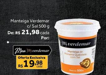 Verdemar Supermercado Manteiga verdemar c sal oferta