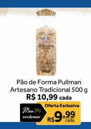Verdemar Supermercado Pão de forma pullman artesano tradicional oferta