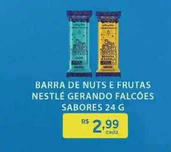 Verdemar Supermercado Barra de nuts e frutas nestlé gerando falcões sabores oferta