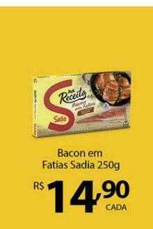 Verdemar Supermercado Bacon em fatias sadia oferta