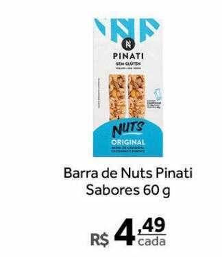 Verdemar Supermercado Barra de nuts pinati sabores oferta