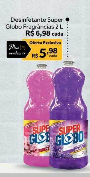 Verdemar Supermercado Desinfetante super globo fragrâncias oferta