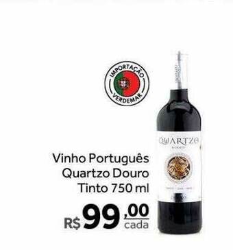 Verdemar Supermercado Vinho português quartzo douro tinto oferta