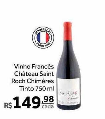 Verdemar Supermercado Vinho francês château saint roch chimères tinto oferta