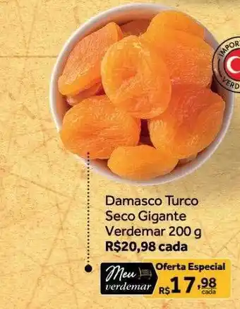 Damasco turco seco gigante verdemar