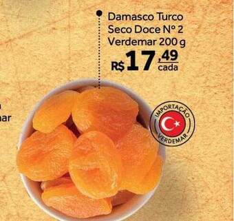 Verdemar Supermercado Damasco turco seco doce n°2 verdemar oferta