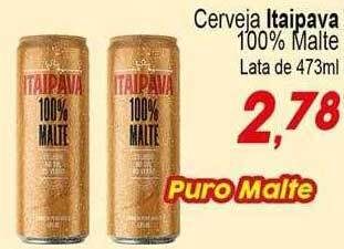 Cerveja itaipava 100% malte