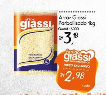 Giassi Supermercados Arroz giassi parboilizado oferta