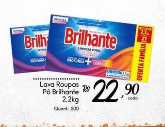 Giassi Supermercados Lava roupas pó brilhante oferta