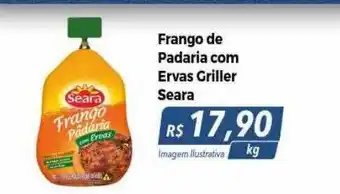 Hiper Moreira Frango de padaria com ervas griller seara oferta