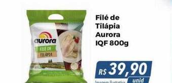Hiper Moreira Filé de tilápia aurora iqf oferta