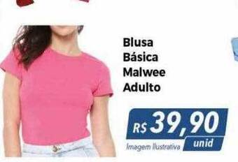 Hiper Moreira Blusa básica malwee adulto oferta
