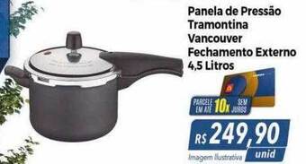 Panela de pressão tramontina vancouver fechamento externo
