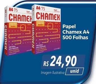 Hiper Moreira Papel chamex a4 500 folhas oferta