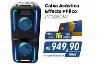 Hiper Moreira Caixa acústica effects philco oferta