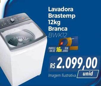 Hiper Moreira Lavadora brastemp branca oferta