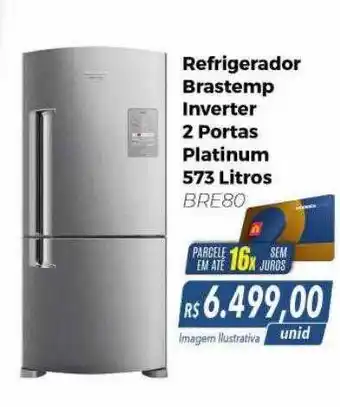 Hiper Moreira Refrigerador brastemp inverter 2 portas platinum oferta