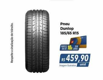 Hiper Moreira Pneu dunlop 185-65 r15 oferta