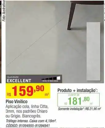 Leroy Merlin Piso vinílico aplicação cola biancogrês oferta