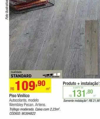 Leroy Merlin Piso vinílico autocolante modelo wembley pecan artens oferta