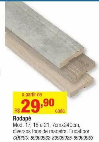 Rodapé eucalfloor