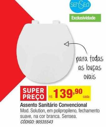 Leroy Merlin Assento sanitário convencional sensea oferta