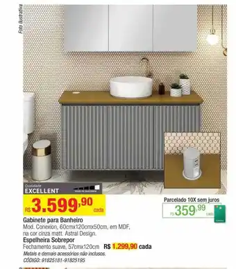 Leroy Merlin Gabinete para banheiro mod. conexion astral design oferta