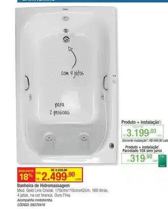 Banheira de hidromassagem