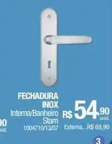 Milium Fechadura inox stam oferta