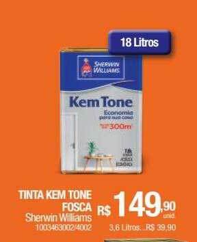 Milium Tinta kem tone fosca sherwin williams oferta