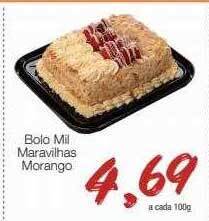 Bolo mil maravilhas morango