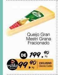 Supermercado Dalben Queijo gran mestri grana fracionado oferta