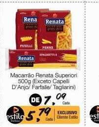 Supermercado Dalben Macarrão renata superior oferta