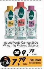 Supermercado Dalben Iogurte verde campo whey 14g proteina sabores oferta