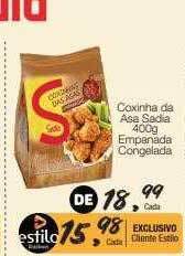 Supermercado Dalben Coxinha da asa sadia empanada congelada oferta