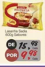 Supermercado Dalben Lasanha sadia sabores oferta