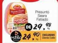 Supermercado Dalben Presunto seara fatiado oferta