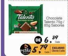 Supermercado Dalben Chocolate talento sabores oferta