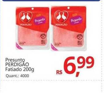 Supermercados Koch Presunto perdigão fatiado oferta