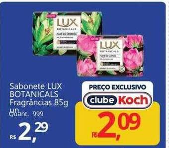 Supermercados Koch Sabonete lux botanicals fragrâncias oferta