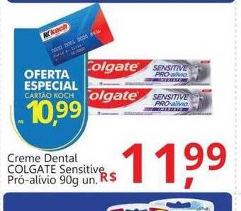 Supermercados Koch Creme dental colgate sensitive pró-alívio oferta