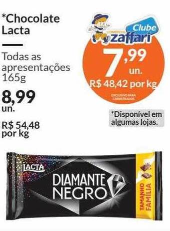 Zaffari Chocolate lacta oferta