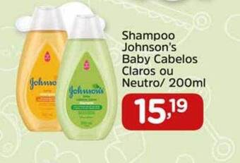Confiança Supermercados Shampoo johnson's baby cabelos claros ou neutro oferta
