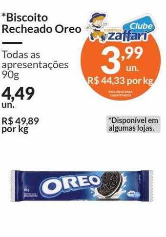 Zaffari Biscoito recheado oreo oferta