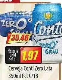 Preço Certo Cerveja conti zero lata pct c- 18 oferta